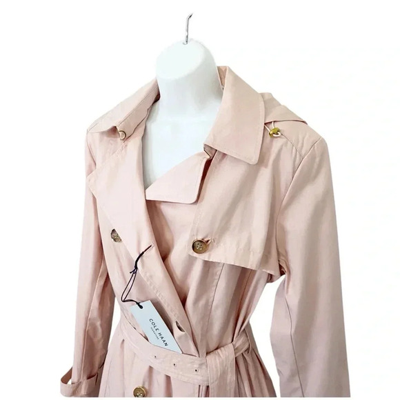 NWT Cole Haan Signature Hooded Trench Coat size Large - Picture 3 of 13